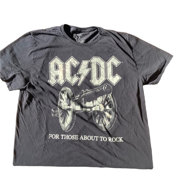 AC/DC For Those About To Rock Blk T-Shirt - Picture 2 of 5